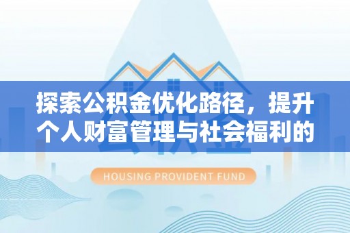 大林探索公积金优化路径，提升个人财富管理与社会福利的双赢之道